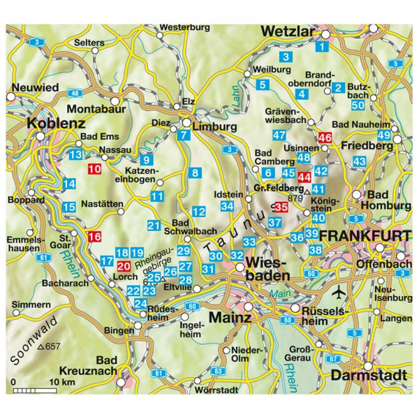 Bergverlag Rother - Taunus - Walking guide book