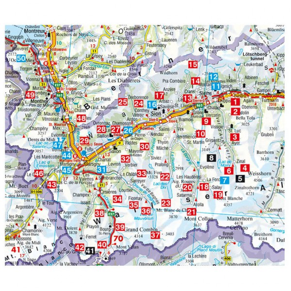 Bergverlag Rother - Wallis - Unterwallis - Vaellusoppaat