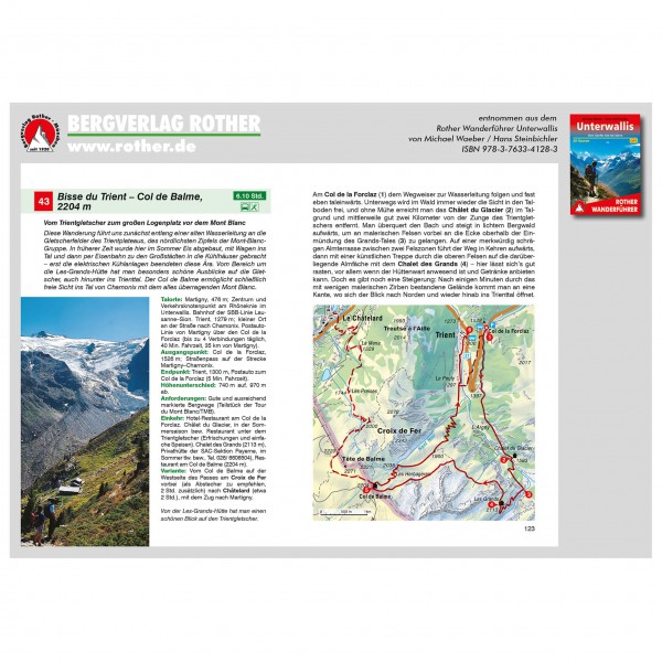 Bergverlag Rother - Wallis - Unterwallis - Wanderführer