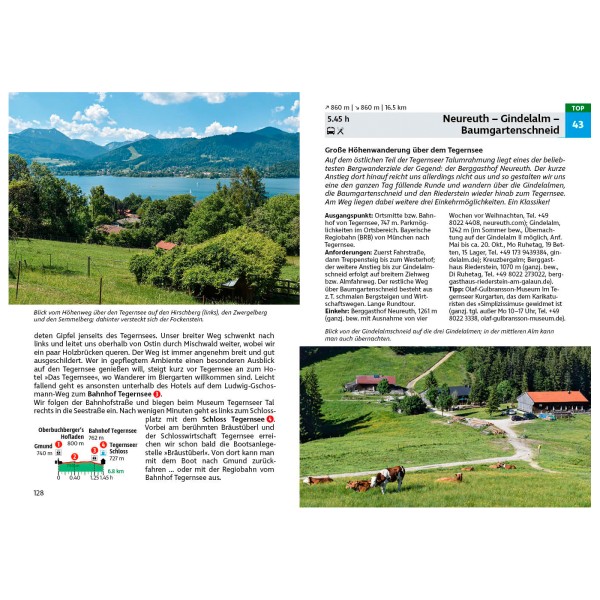 Bergverlag Rother - Tegernseer Und Schlierseer Berge - Walking guide book