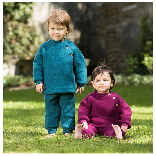 Engel - Long Baby Trousers with Navel Waistband - Fleecebukser
