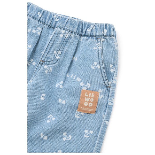 LIEWOOD - Kid's Borris Printed Light Denim - Tejanos