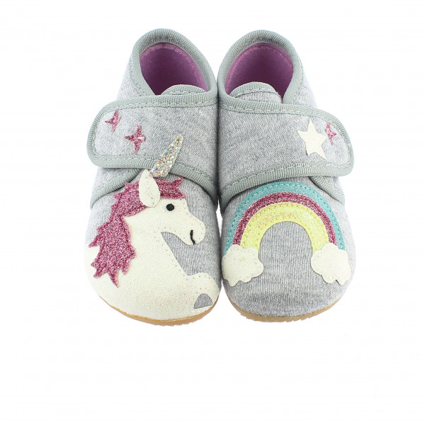 Living Kitzbühel - Baby's Hook-and-Loop Shoe - Unicorn & Rainbow - Innetofflor