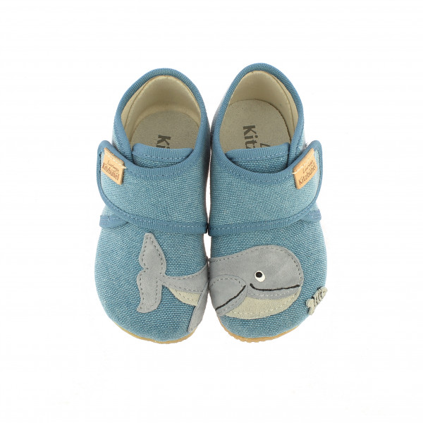 Living Kitzbühel - Baby's Hook-and-Loop Shoe - Whale - Hyttesko