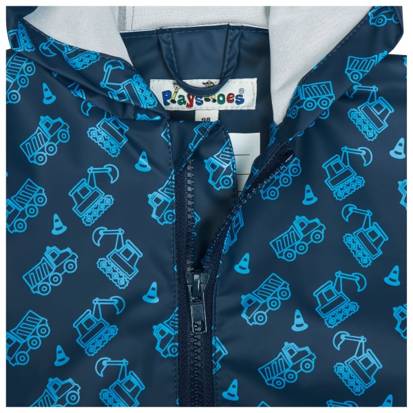 Playshoes - Kid's Regen-Overall Baustelle Allover - Mono