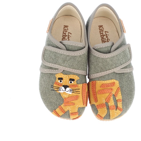 Living Kitzbühel - Kid's Hook-and-Loop Model - Tiger - Zapatillas de estar por casa