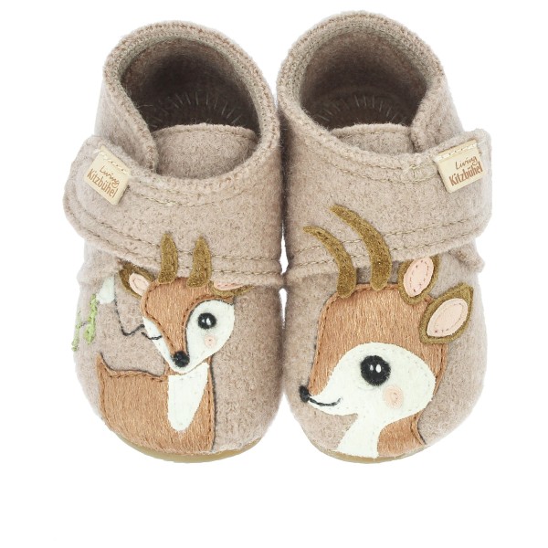 Living Kitzbühel - Baby's Hook-and-Loop Shoes - Fawn - Innetofflor