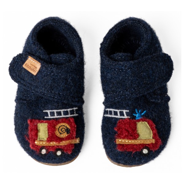 Living Kitzbühel - Kids' Fredi Fire Engine Hook-and-Loop Shoes - Hjemmesko