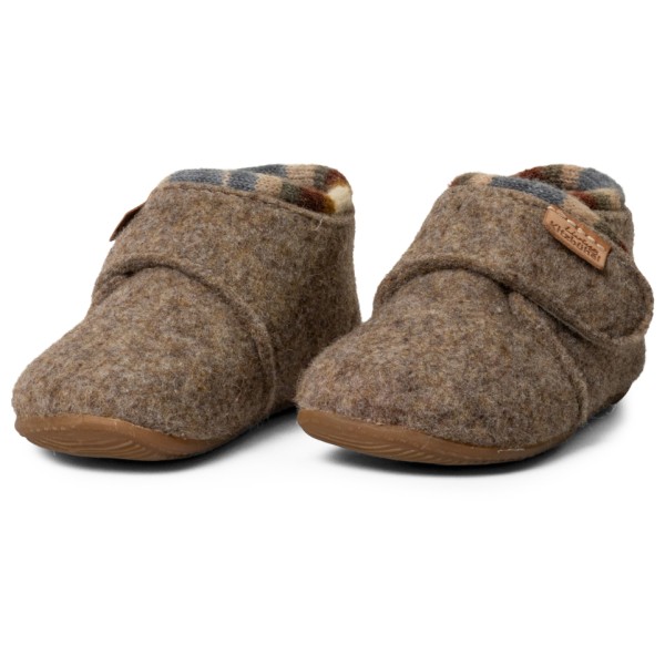 Living Kitzbühel - Kids' Konrad Collar Hook-and-Loop Shoes - Hjemmesko