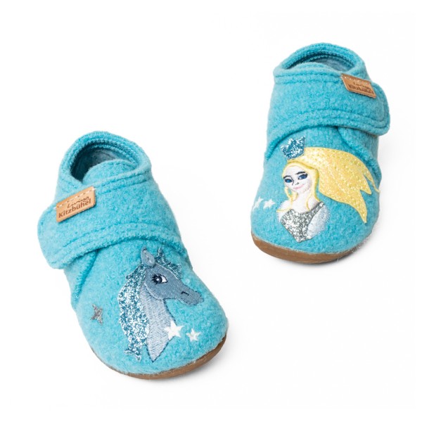 Living Kitzbühel - Kids' Snow Princess Hook-and-Loop Shoes - House slippers