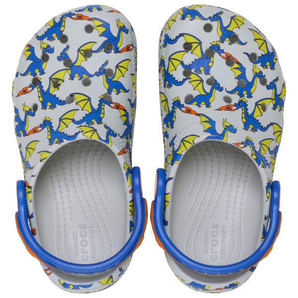 Crocs - Kid's Classic Dragon Graphic Clog - Sandalias