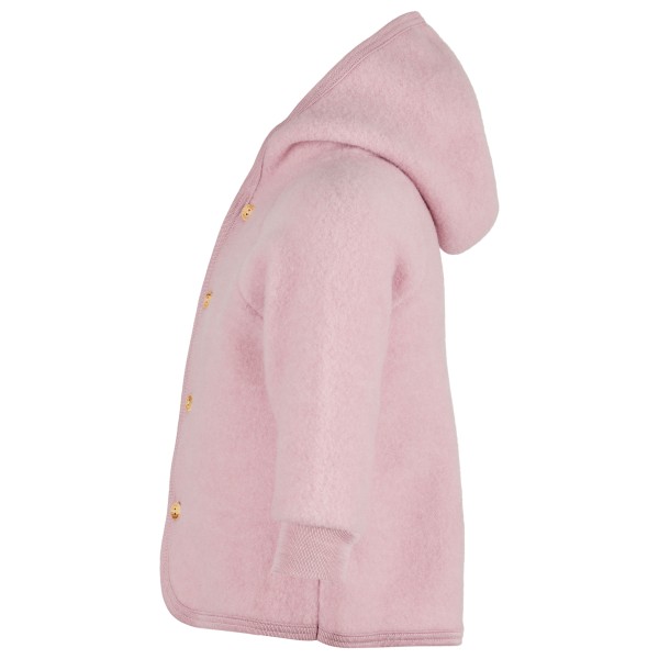 Engel - Children's Hooded Jacket with Wooden Buttons - Wool jacket