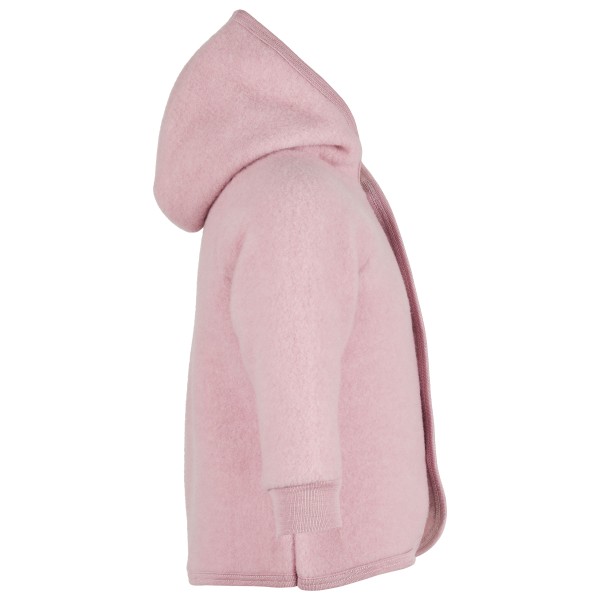 Engel - Children's Hooded Jacket with Wooden Buttons - Wool jacket