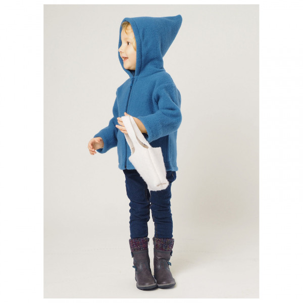 Reiff - Kid's Wollfleecekapuzenjacke - Sudadera de lana merina