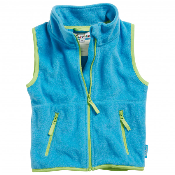 teal fleece vest