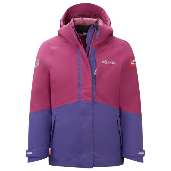Trollkids 3in1-Funktionsjacke Skanden in Pink/ Lila günstig kaufen