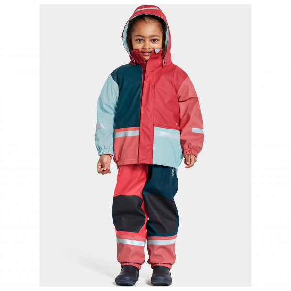 Didriksons - Kid's Boardman Multi Colour Set 3 - Regnjacka