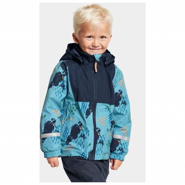 Didriksons - Kid's Stormhatt Printed Jacket - Sadetakki