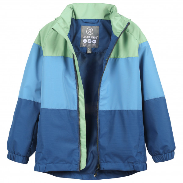 Color Kids - Kid's Jacket Colorblock - Regnjakke