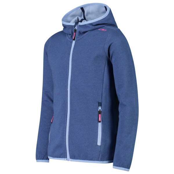 CMP - Girl's Jacket Fix Hood Jacquard Knitted - Fleecejakke