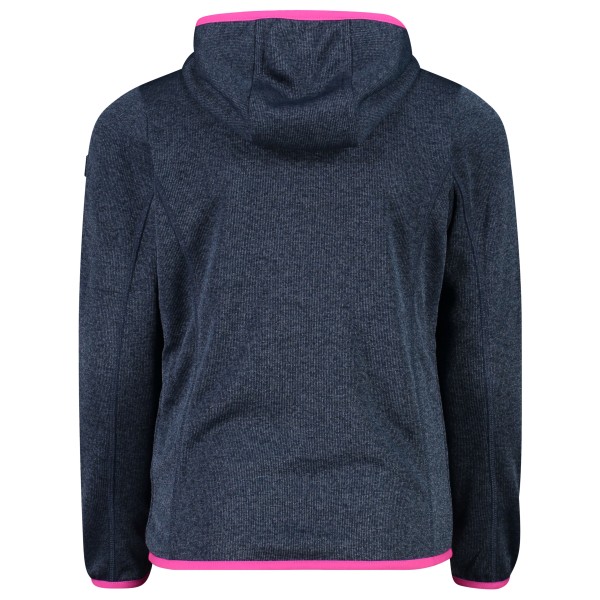 CMP - Girl's Jacket Fix Hood Knitted + Mesh - Fleecejacka