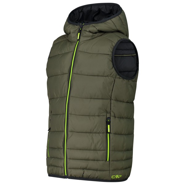CMP - Kid's Vest Fix Hood - Chaleco de fibra sintética