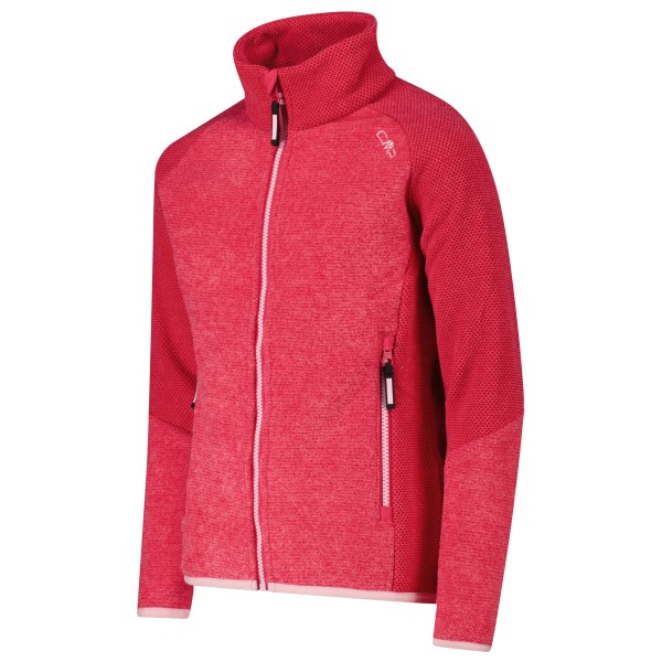 CMP - Girl's Jacket Jacquard Knitted Stripes - Forro polar