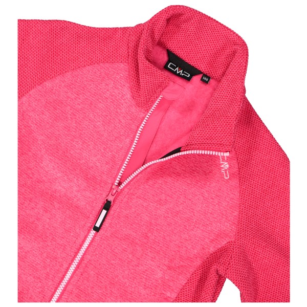 CMP - Girl's Jacket Jacquard Knitted Stripes - Forro polar