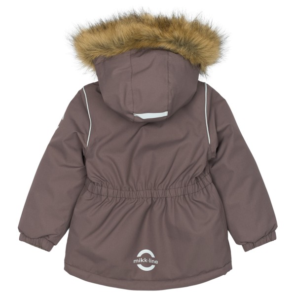 Mikk-Line - Kid's Winter Jacket Waist Solid with Fake Fur - Winterjas