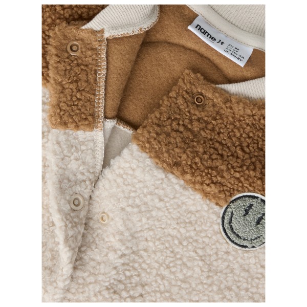 Name it - Kid's NKNBallas L/S NREG Teddy Card - Chaqueta de punto