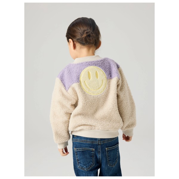 Name it - Kid's NMFBalissea L/S Nreg Teddy Card - Fleece jacket