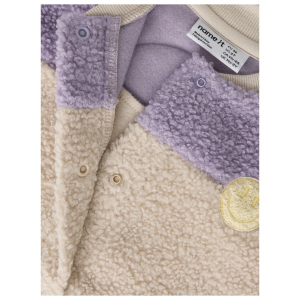 Name it - Kid's NMFBalissea L/S Nreg Teddy Card - Fleecetakki