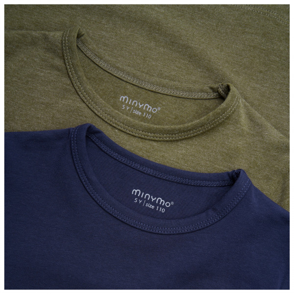 Minymo - Kid's Basic 34 -T-shirt L/S (2-pack) - Maglia a manica lunga