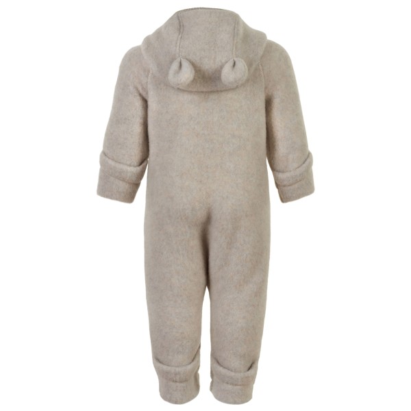Mikk-Line - Wool Baby Suit with Ears - Kedeldragt