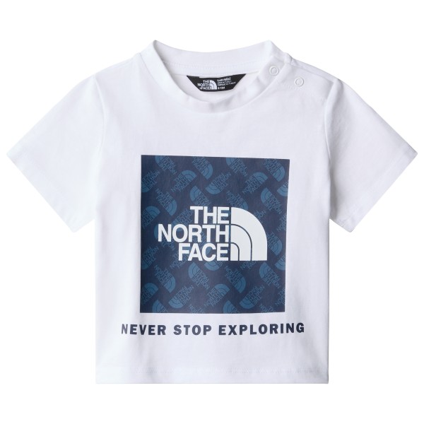 The North Face completo neonato T-shirt e shorts bianco grigio