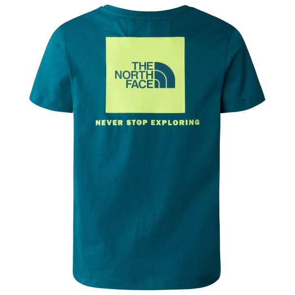 The North Face - Boy's S/S Redbox Tee with Back Box Graphic - Camiseta de manga corta