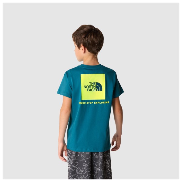 The North Face - Boy's S/S Redbox Tee with Back Box Graphic - Camiseta de manga corta