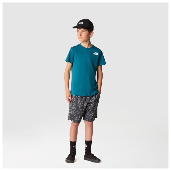 The North Face - Boy's S/S Redbox Tee with Back Box Graphic - Camiseta de manga corta