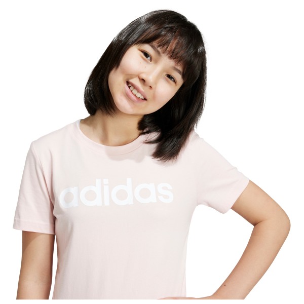adidas - Girl's Essentials Linear Logo Cotton Slim Fit Tee - Camiseta de manga corta