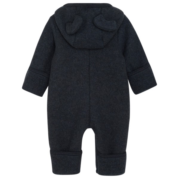 Huttelihut - Kid's Pram Suit Bear Ears Wool Fleece - Mono