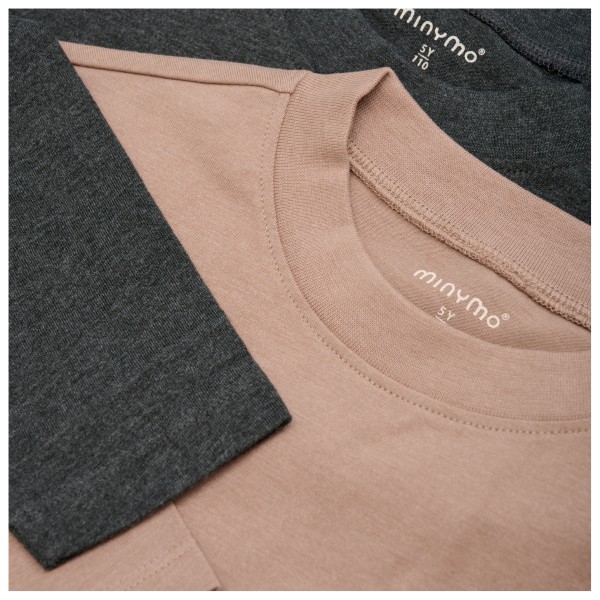 Minymo - Kid's T-Shirt L/S Loose Fit (2-Pack) - Camiseta de manga larga