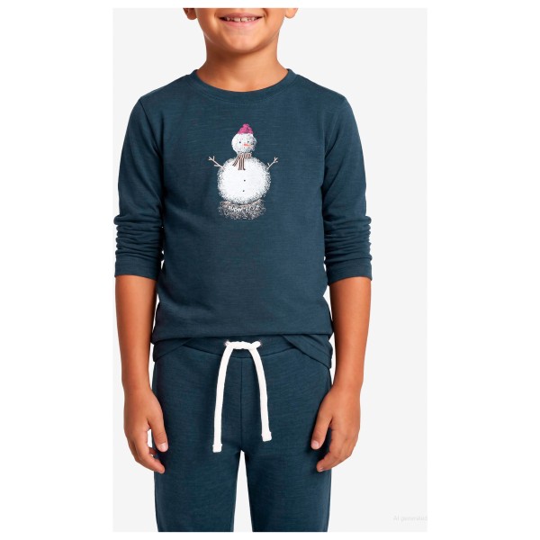 super.natural - Kid's Snowman L/S - Merinolongsleeve