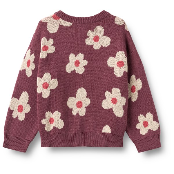 WHEAT - Kid's Jacquard Cardigan Alvilda - Cardigan