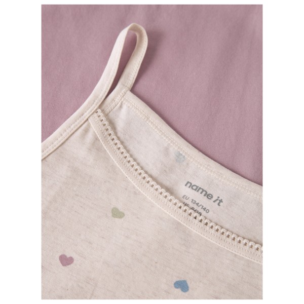 Name it - Kid's Strap Top Peyote Hearts 2-Pack - Top