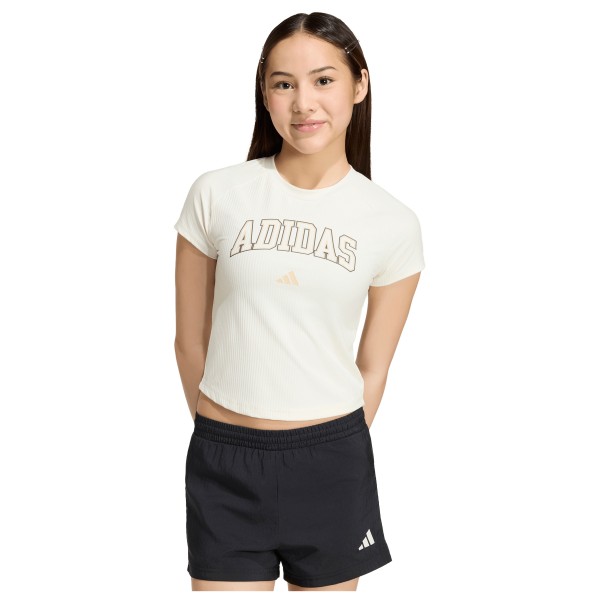 adidas - Girl's Sport Seasonals Collegiate Typography Tee - Camiseta de manga corta