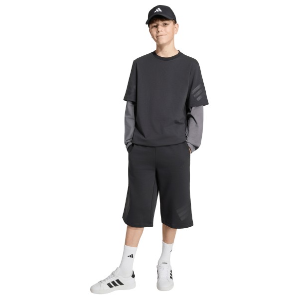 adidas - Kid's Future Icons 3 Stripes Long Shorts - Camiseta de manga corta