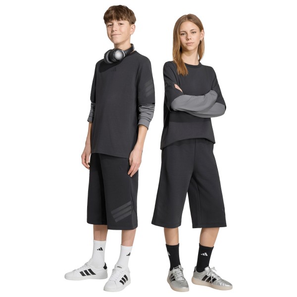 adidas - Kid's Future Icons 3 Stripes Long Shorts - Camiseta de manga corta