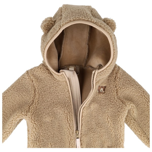 maximo - Baby's Sherpa Overall Kapuze m. Öhrchen Bär - Mono