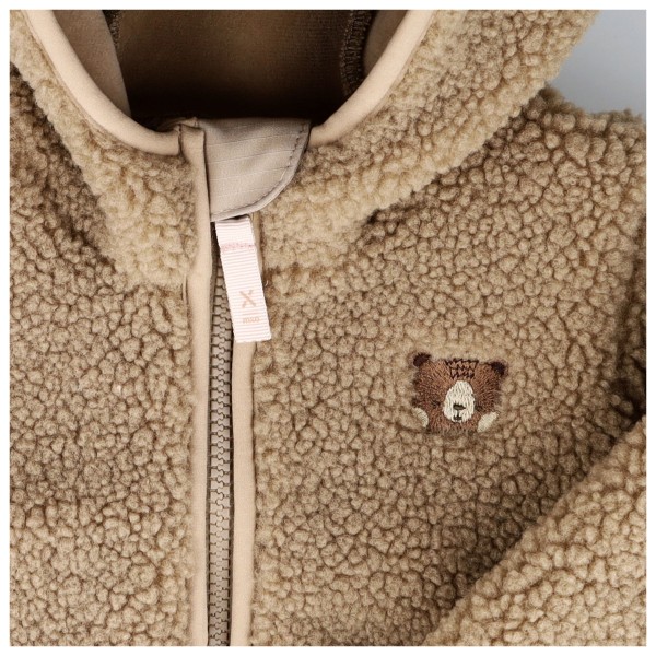 maximo - Baby's Sherpa Overall Kapuze m. Öhrchen Bär - Mono
