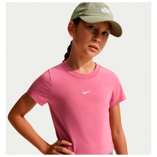Nike - Girl's Sportswear Big Kids Cropped T-Shirt - Camiseta de manga corta